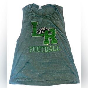 Lakewood Ranch High School Mustangs Football Rhinestone Tank Women’s Size Large